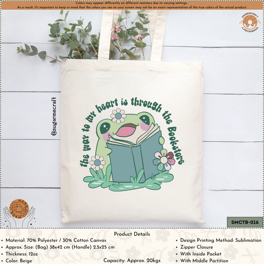 Bookish Tote Bag - Through The Bookstore