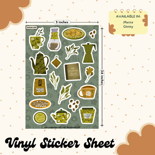 Sticker Sheet - Cozy Coffee