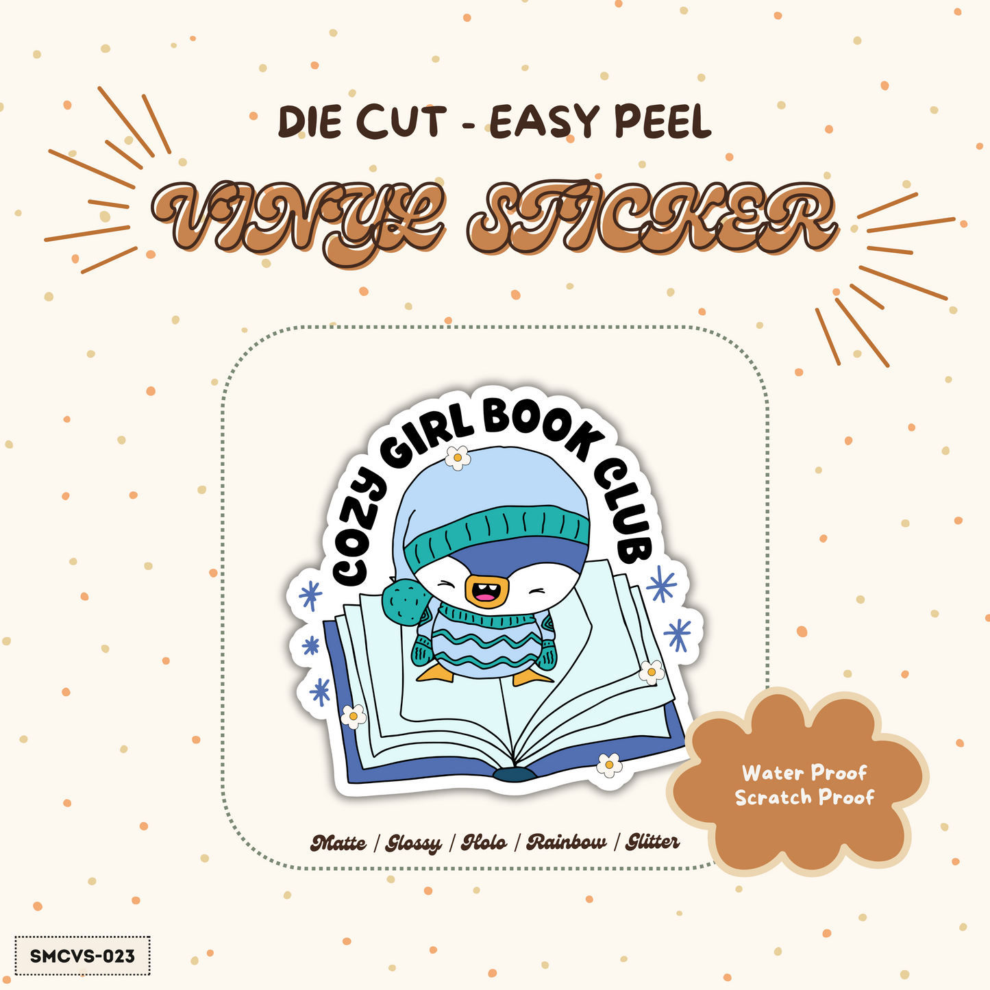 Vinyl Sticker - Cozy Girl Book Club