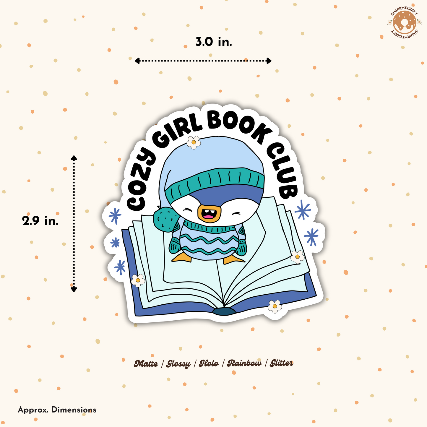 Vinyl Sticker - Cozy Girl Book Club