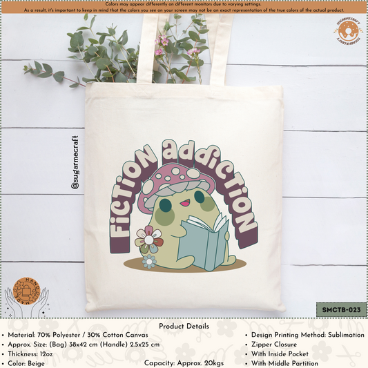 Bookish Tote Bag - Fiction Addiction