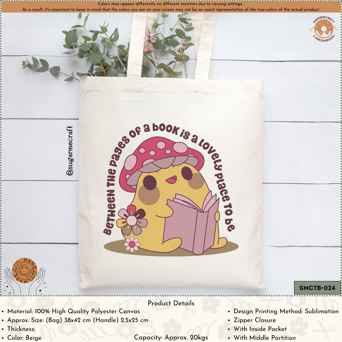 Bookish Tote Bag - Between The Pages Of A Book